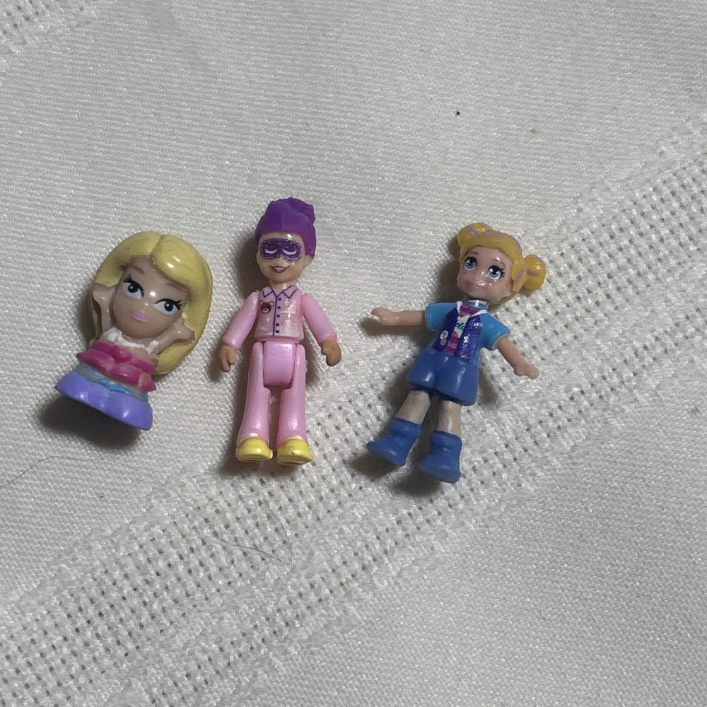 Polly Pocket Dolls Pair Vintage Figure